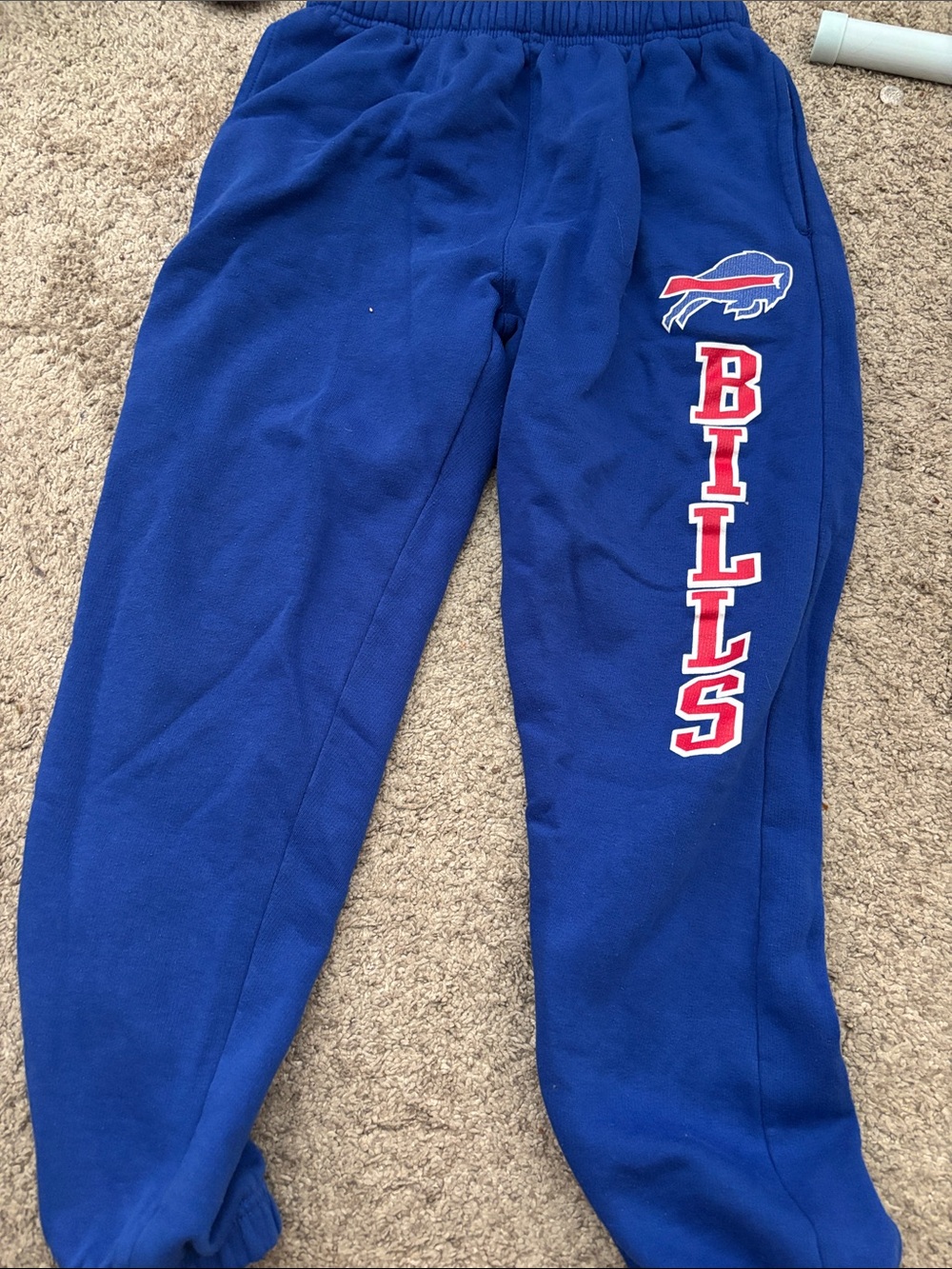 NFL Royal Blue Kids Fleece Joggers with Bills Logo